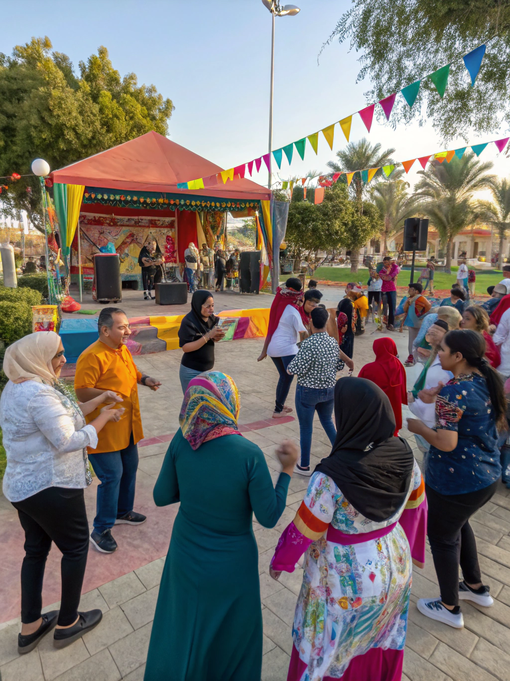 Community members gathering at an AfAfNetwork cultural event
